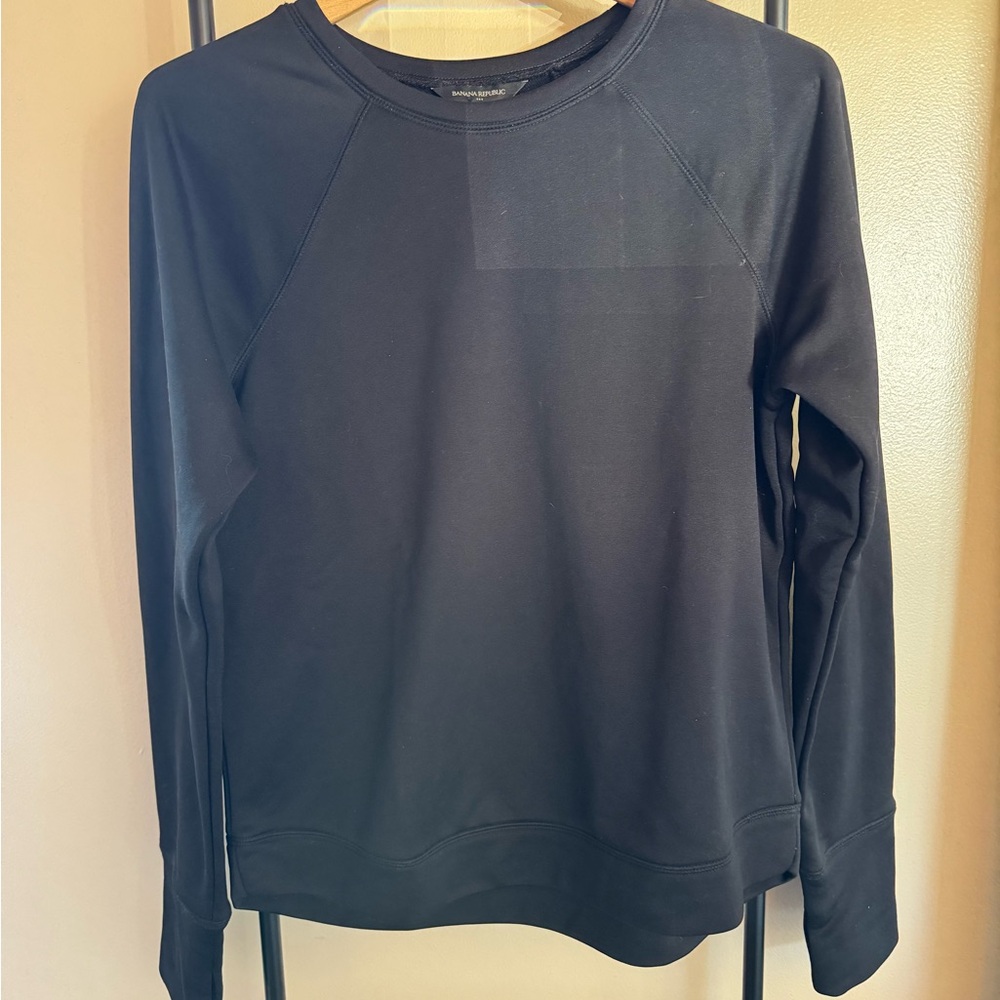 Banana Republic Black Crew Neck Top